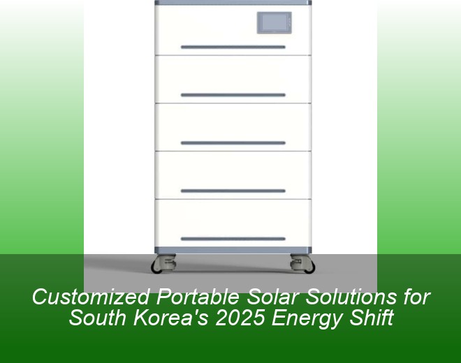 Customized Portable Solar Solutions for South Korea's 2025 Energy Shift