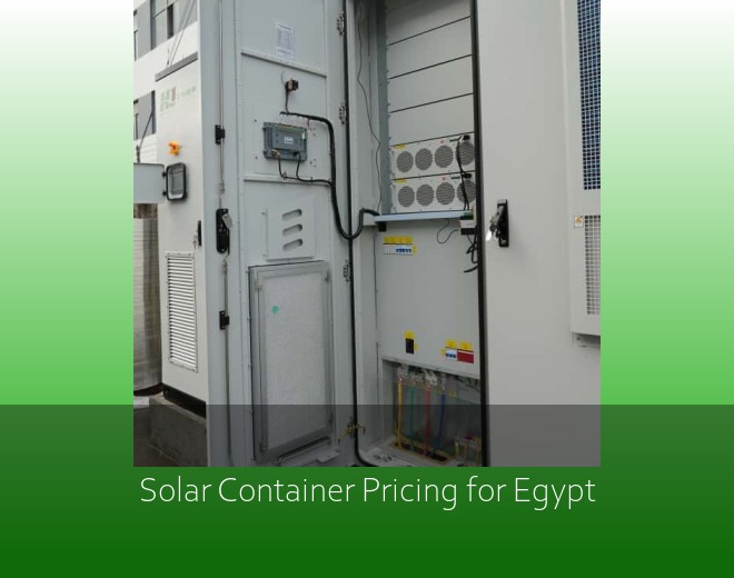 Solar Container Pricing for Egypt