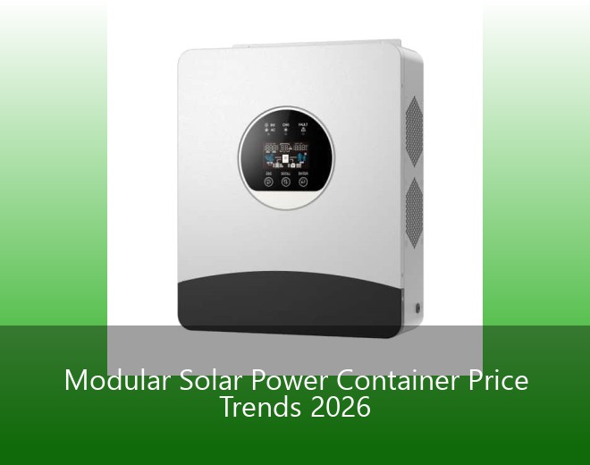 Modular Solar Power Container Price Trends 2026