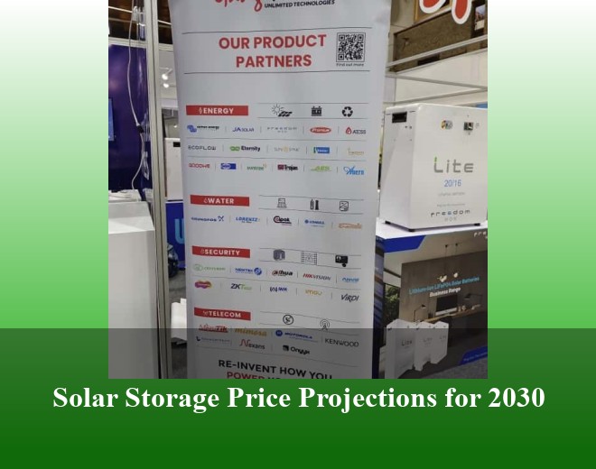 Solar Storage Price Projections for 2030