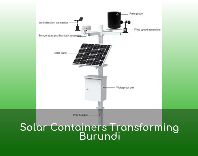 Solar Containers Transforming Burundi