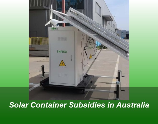 Solar Container Subsidies in Australia