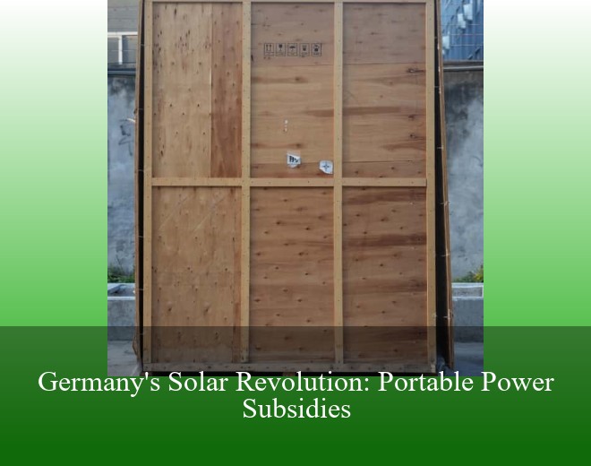 Germany's Solar Revolution: Portable Power Subsidies