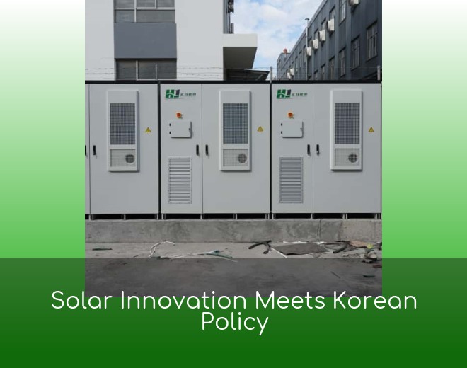 Solar Innovation Meets Korean Policy