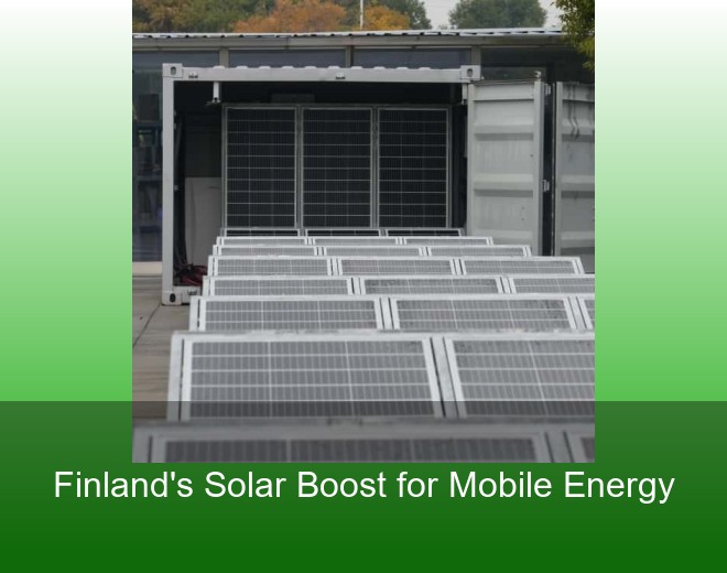 Finland's Solar Boost for Mobile Energy