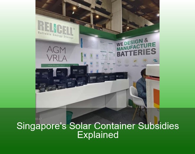Singapore's Solar Container Subsidies Explained