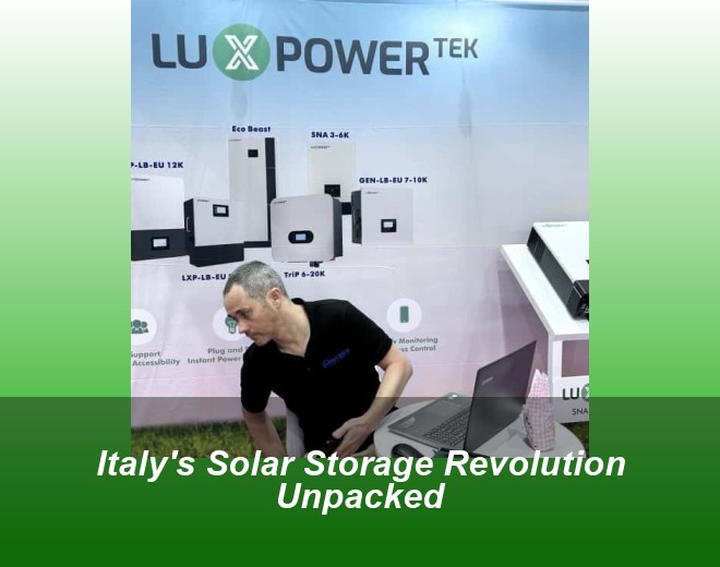 Italy's Solar Storage Revolution Unpacked