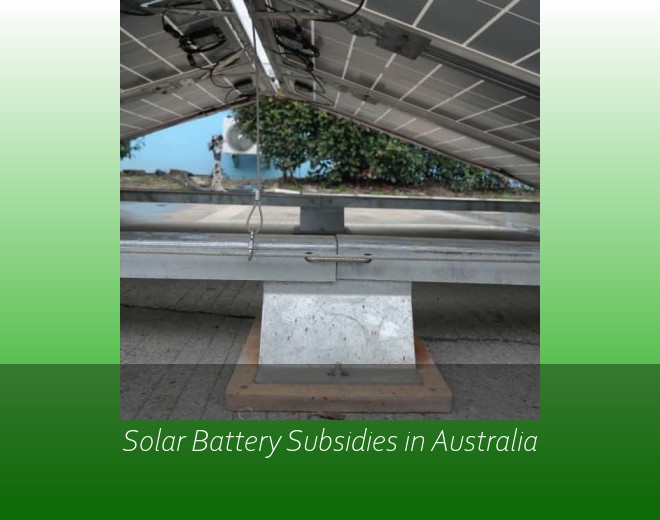 Solar Battery Subsidies in Australia