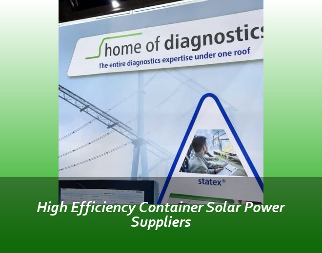 High Efficiency Container Solar Power Suppliers