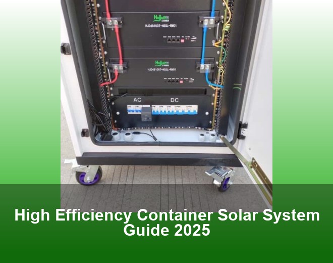 High Efficiency Container Solar System Guide 2025