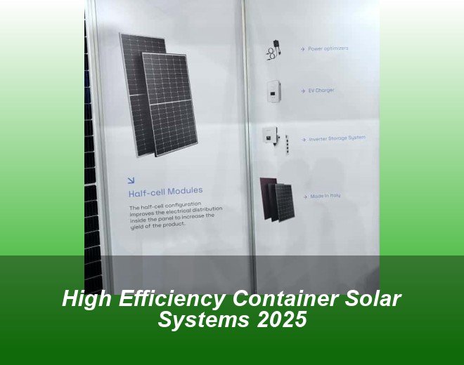 High Efficiency Container Solar Systems 2025