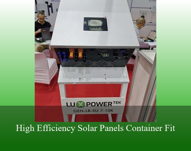 High Efficiency Solar Panels Container Fit