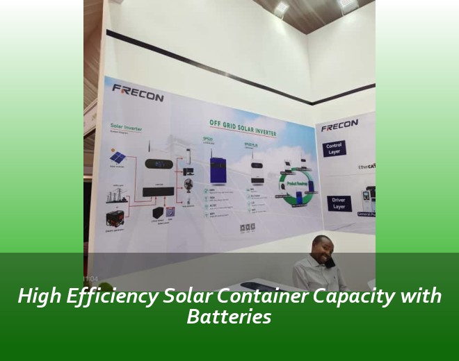 High Efficiency Solar Container Capacity with Batteries