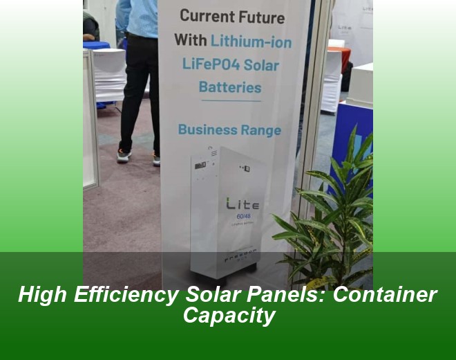 High Efficiency Solar Panels: Container Capacity