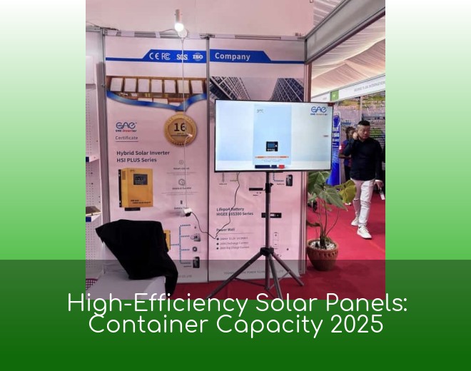 High-Efficiency Solar Panels: Container Capacity 2025