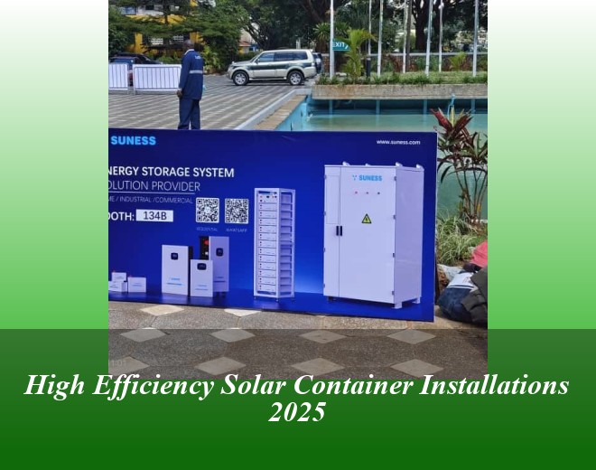 High Efficiency Solar Container Installations 2025