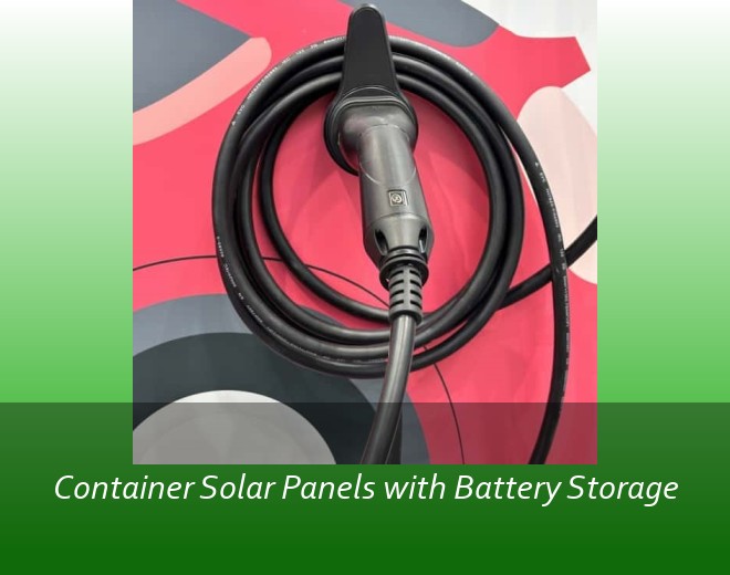 Container Solar Panels with Battery Storage