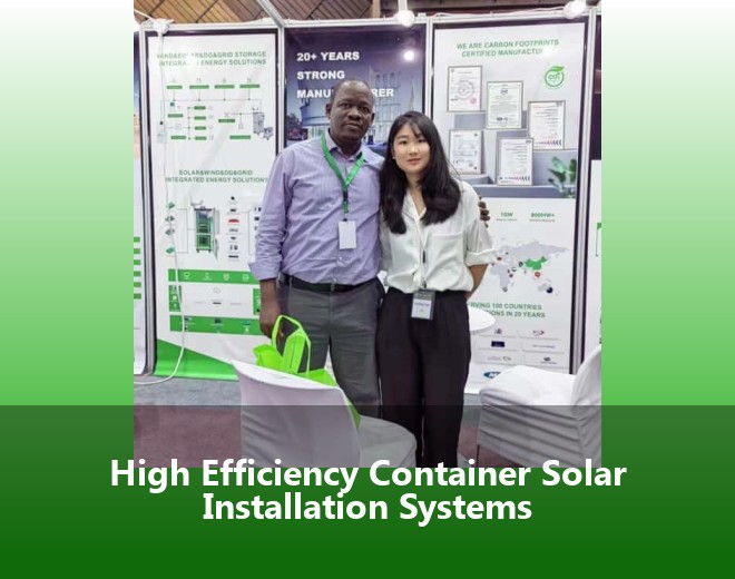 High Efficiency Container Solar Installation Systems