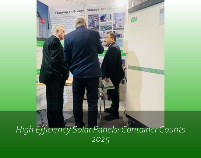 High Efficiency Solar Panels: Container Counts 2025