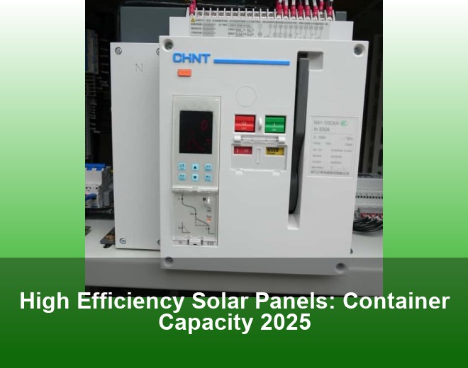 High Efficiency Solar Panels: Container Capacity 2025