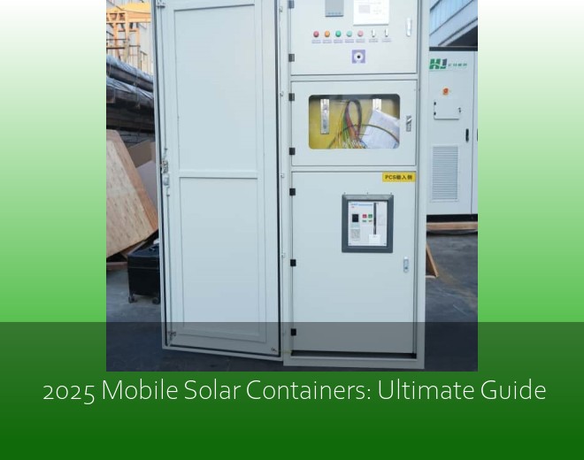 2025 Mobile Solar Containers: Ultimate Guide