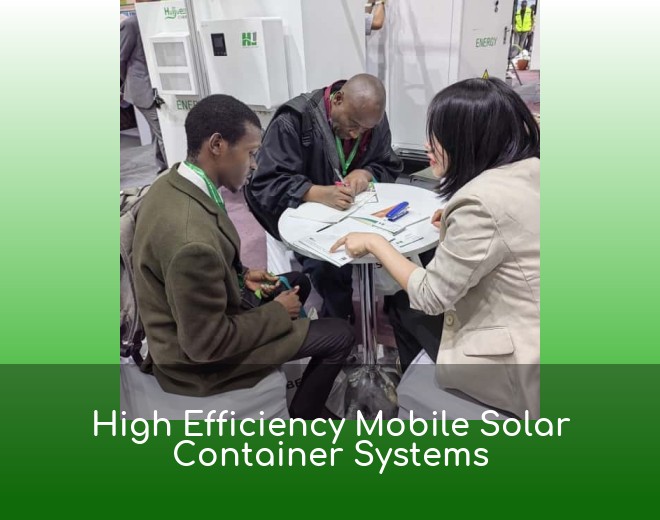 High Efficiency Mobile Solar Container Systems