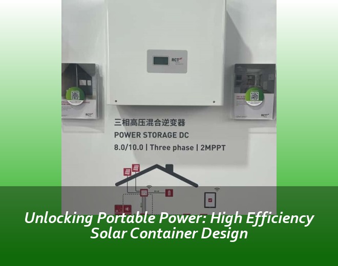 Unlocking Portable Power: High Efficiency Solar Container Design