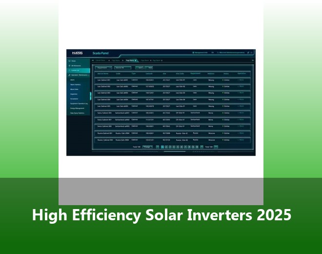 High Efficiency Solar Inverters 2025