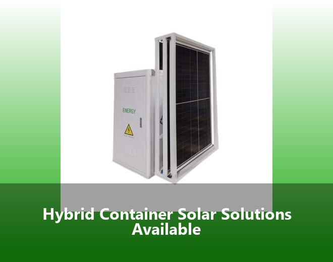 Hybrid Container Solar Solutions Available