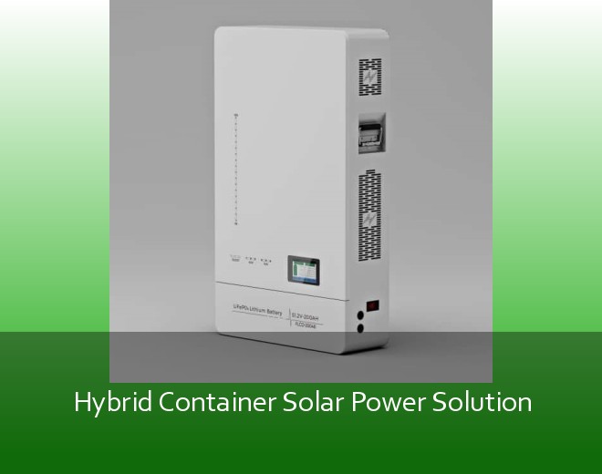 Hybrid Container Solar Power Solution