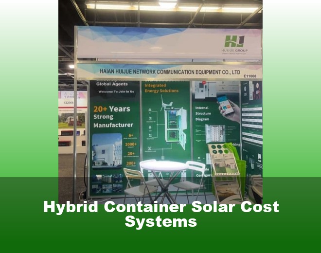 Hybrid Container Solar Cost Systems