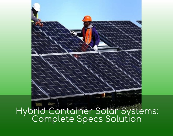 Hybrid Container Solar Systems: Complete Specs Solution