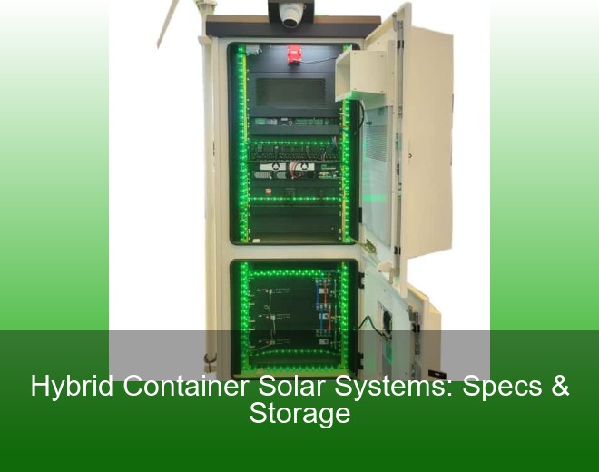 Hybrid Container Solar Systems: Specs & Storage
