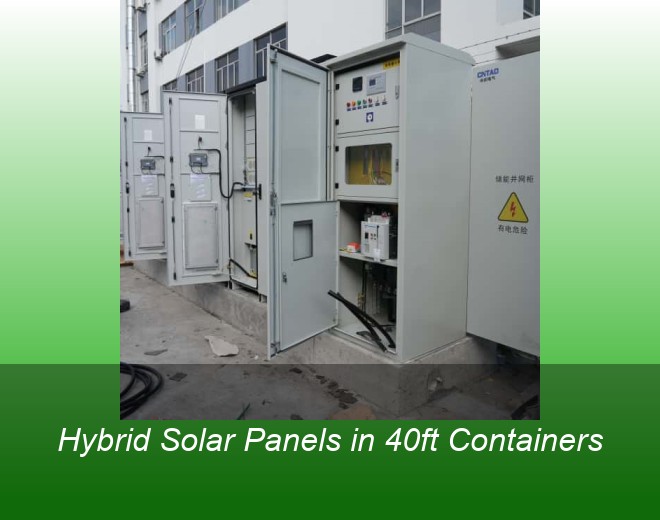 Hybrid Solar Panels in 40ft Containers