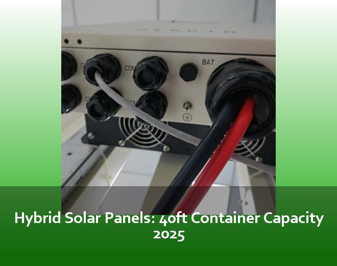 Hybrid Solar Panels: 40ft Container Capacity 2025