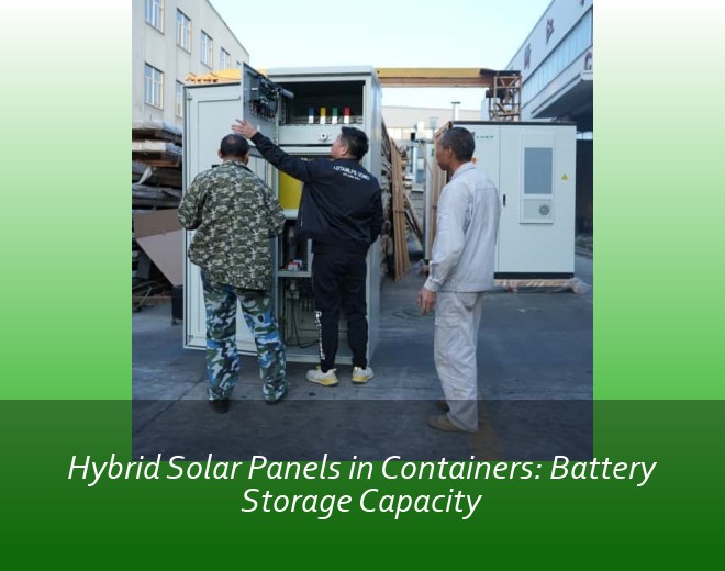 Hybrid Solar Panels in Containers: Battery Storage Capacity