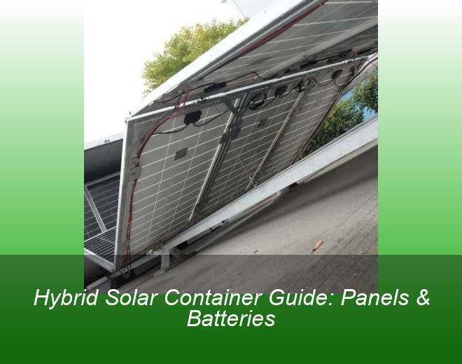 Hybrid Solar Container Guide: Panels & Batteries
