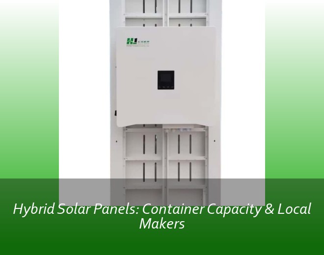 Hybrid Solar Panels: Container Capacity & Local Makers