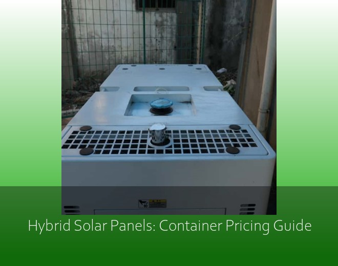 Hybrid Solar Panels: Container Pricing Guide