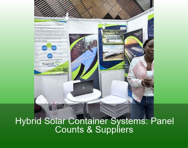Hybrid Solar Container Systems: Panel Counts & Suppliers