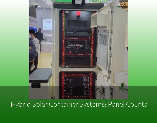 Hybrid Solar Container Systems: Panel Counts