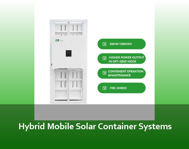 Hybrid Mobile Solar Container Systems