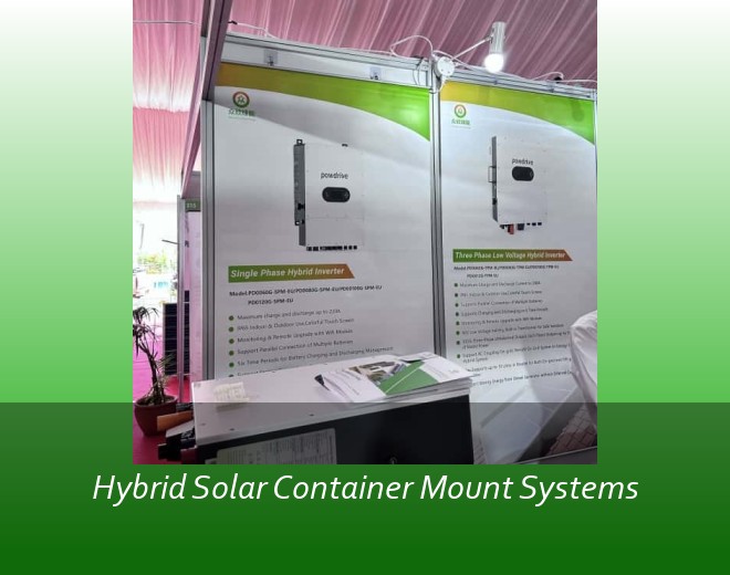 Hybrid Solar Container Mount Systems