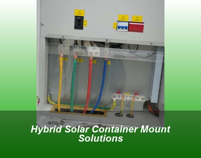 Hybrid Solar Container Mount Solutions