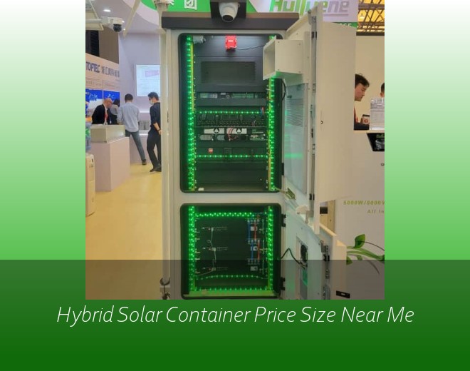 Hybrid Solar Container Price Size Near Me