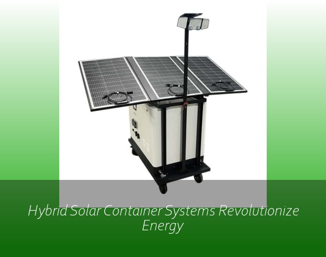 Hybrid Solar Container Systems Revolutionize Energy