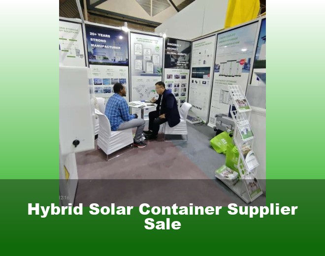 Hybrid Solar Container Supplier Sale