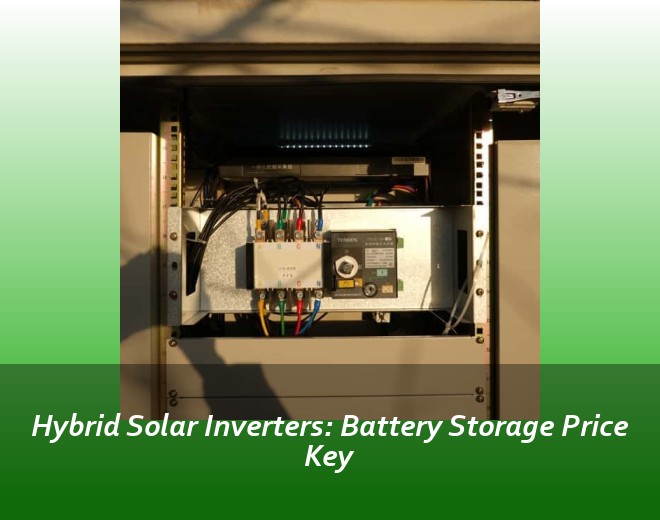 Hybrid Solar Inverters: Battery Storage Price Key
