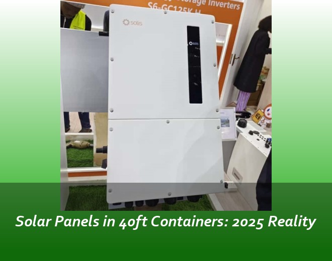 Solar Panels in 40ft Containers: 2025 Reality