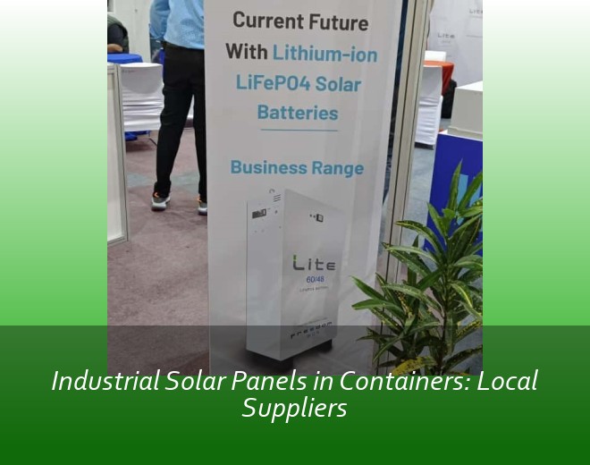 Industrial Solar Panels in Containers: Local Suppliers